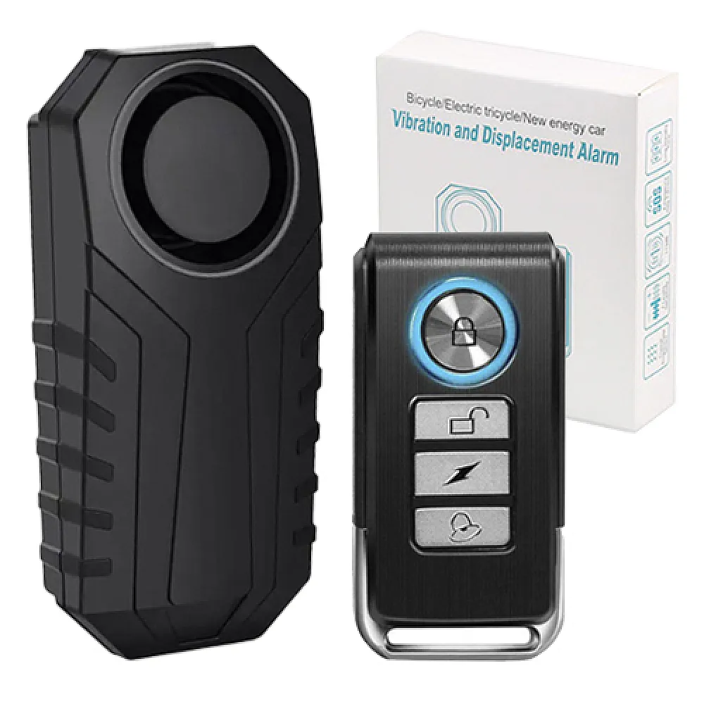 Сигналізація велосипедна з датчиком вібрації і пультом ДК, IP55, Marlboze