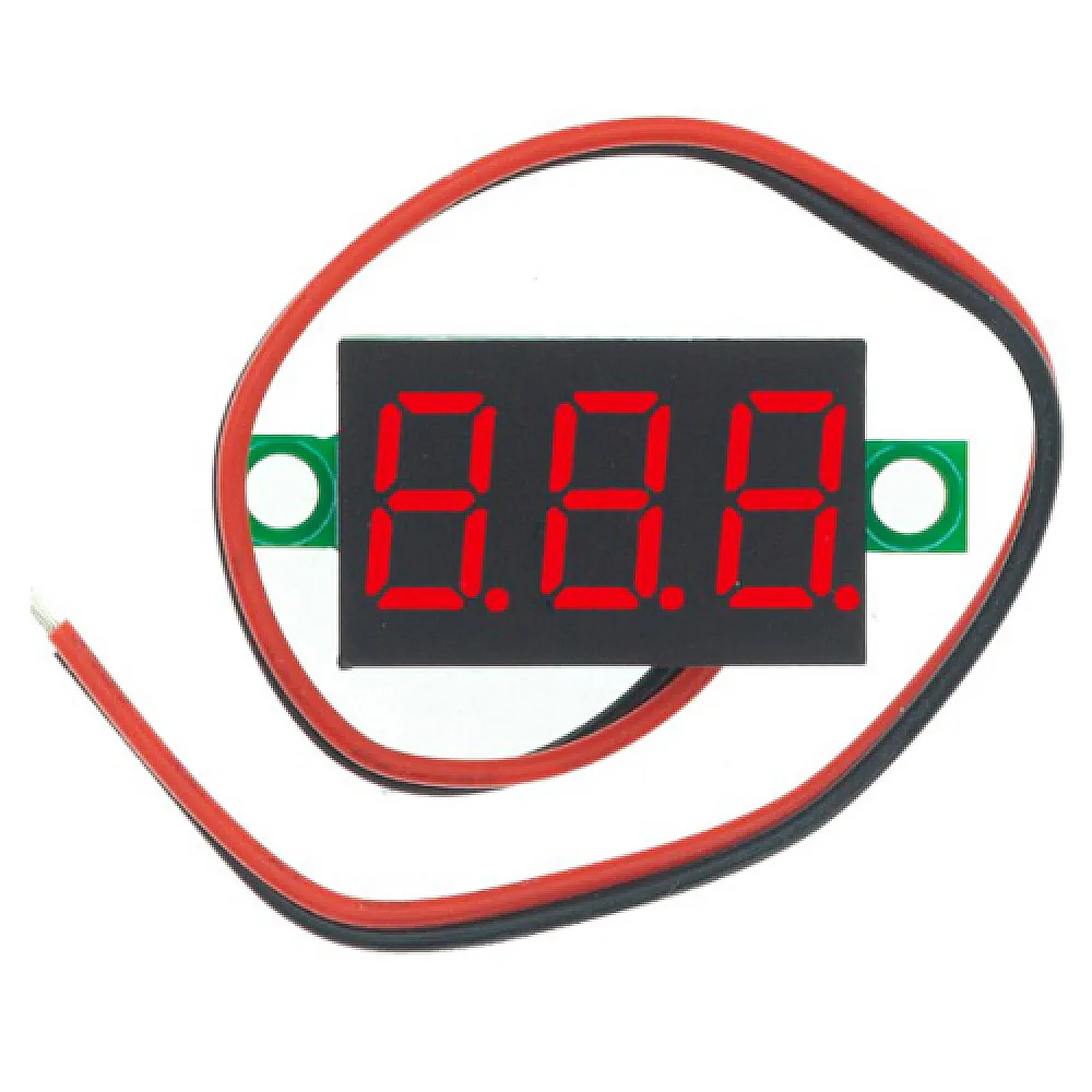 Цифровий вольтметр 2.5-30В 0.36" LED вимірювач напруги вольтажа