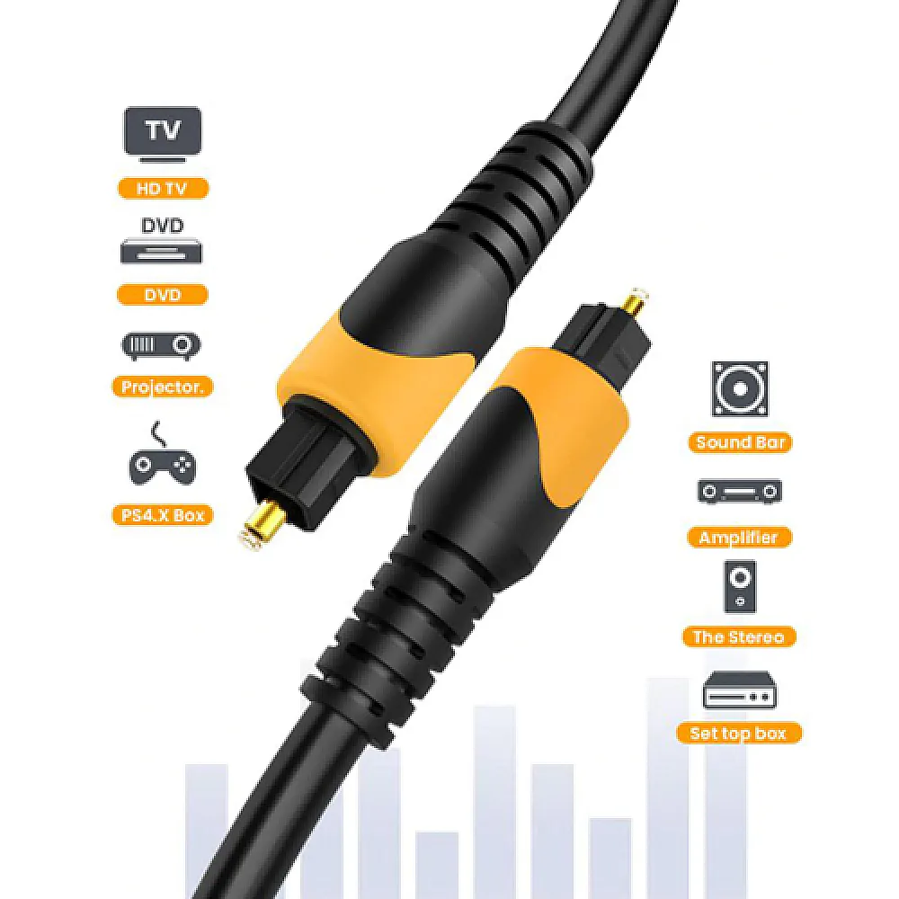 Кабель аудио оптический Toslink - Toslink, 2м OD5.0