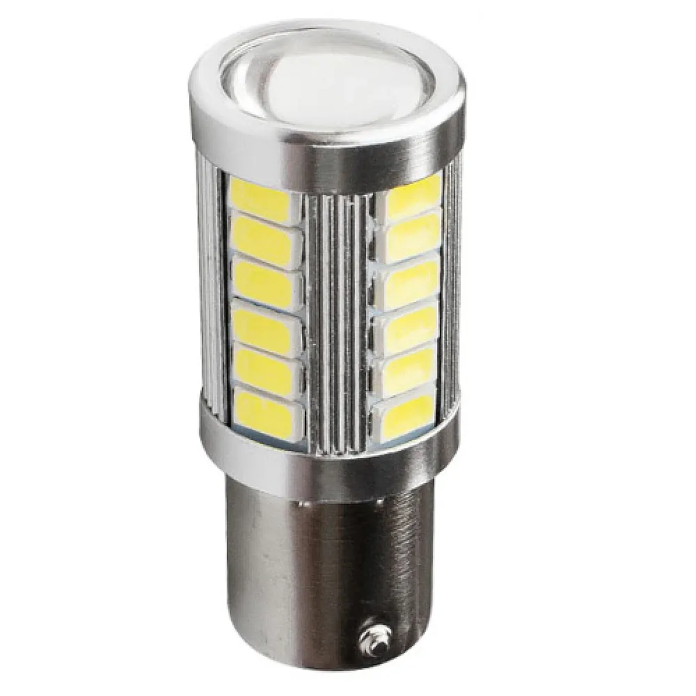 LED 1156 BA15S P21W лампа в автомобіль, 33 SMD 5630, білий