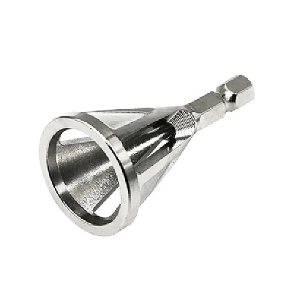 Насадка адаптер на дриль шурупокрут для зняття фаски 6-гранна, нержавійка
