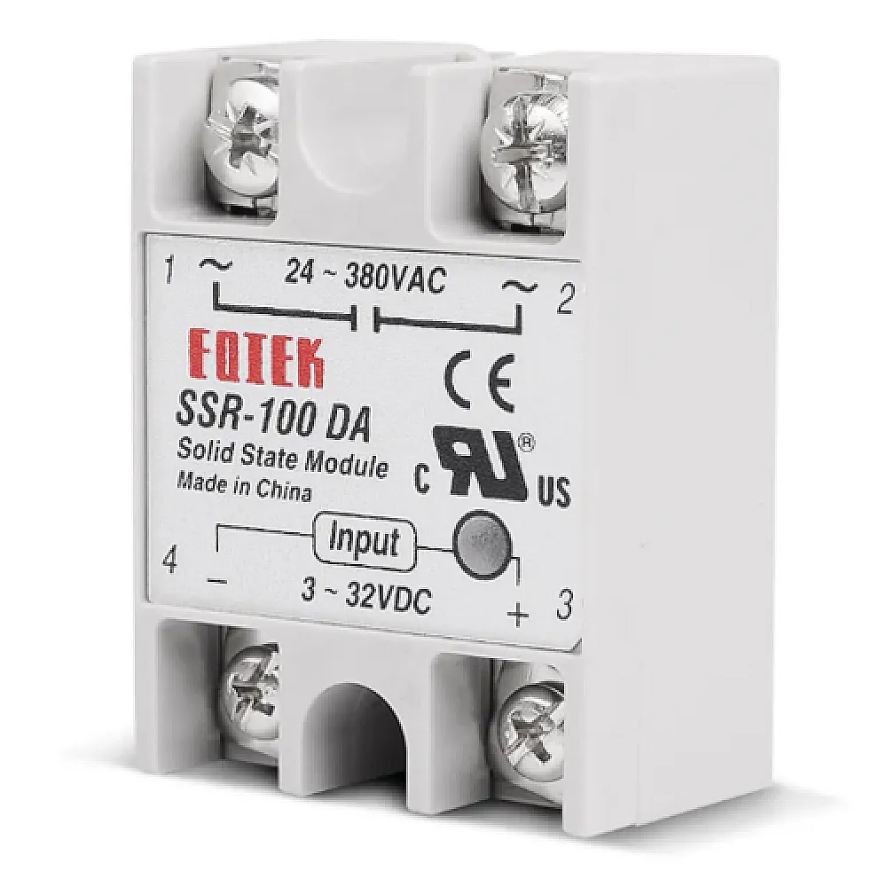 Однофазное твердотельное реле SSR-100DA 100A DC-AC Однофазное твердотельное реле SSR-100DA 100A DC-AC