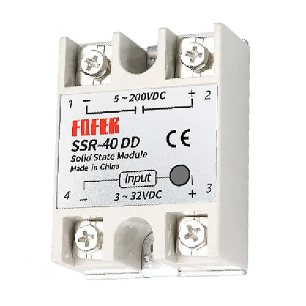 Однофазне твердотільне реле SSR-40DD 40А DC-DC Однофазне твердотільне реле SSR-40DD 40А DC-DC