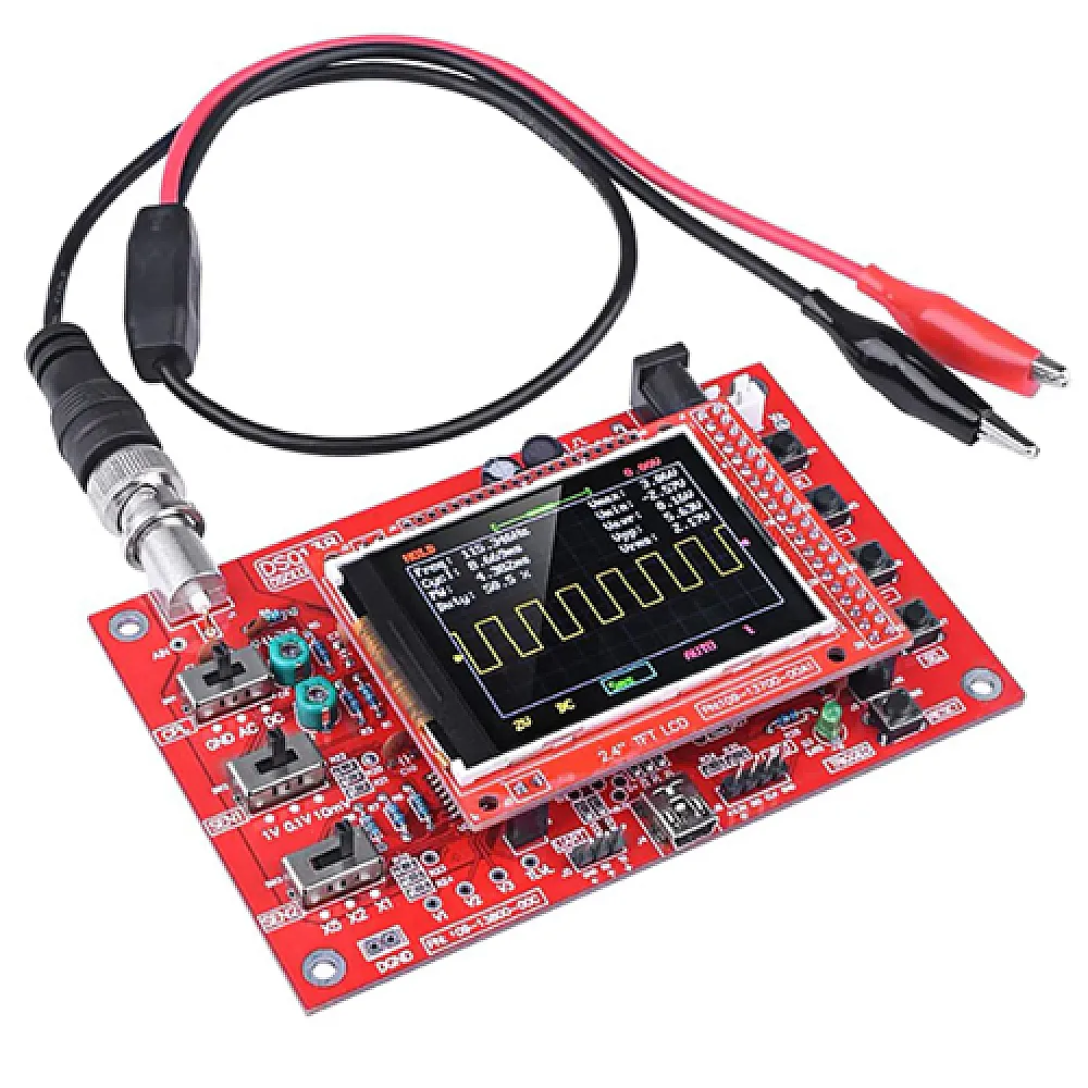 Осциллограф цифровой LCD 2.4", портативный, DSO138, до 72 МГц Осциллограф цифровой LCD 2.4", портативный, DSO138, до 72 МГц