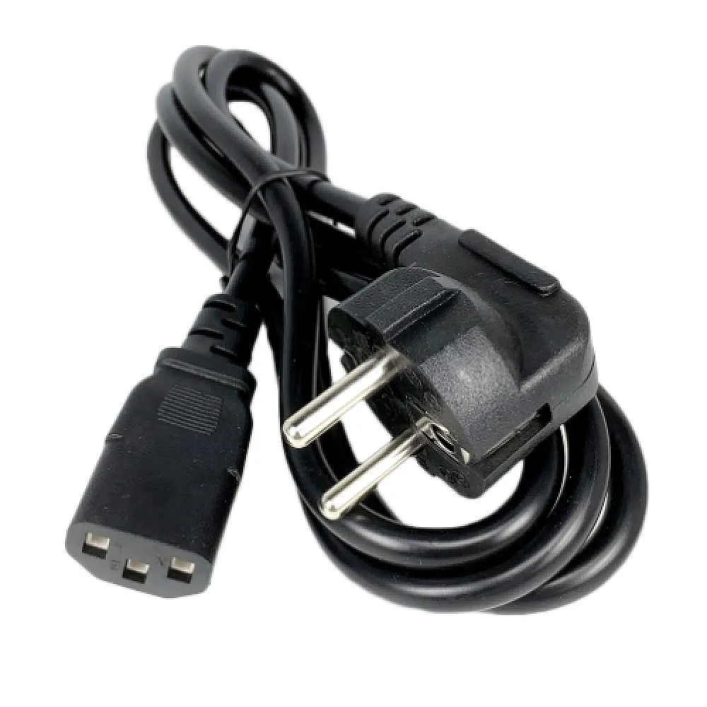 Сетевой кабель питания компьютера IEC C13 прямой, 1.5м
