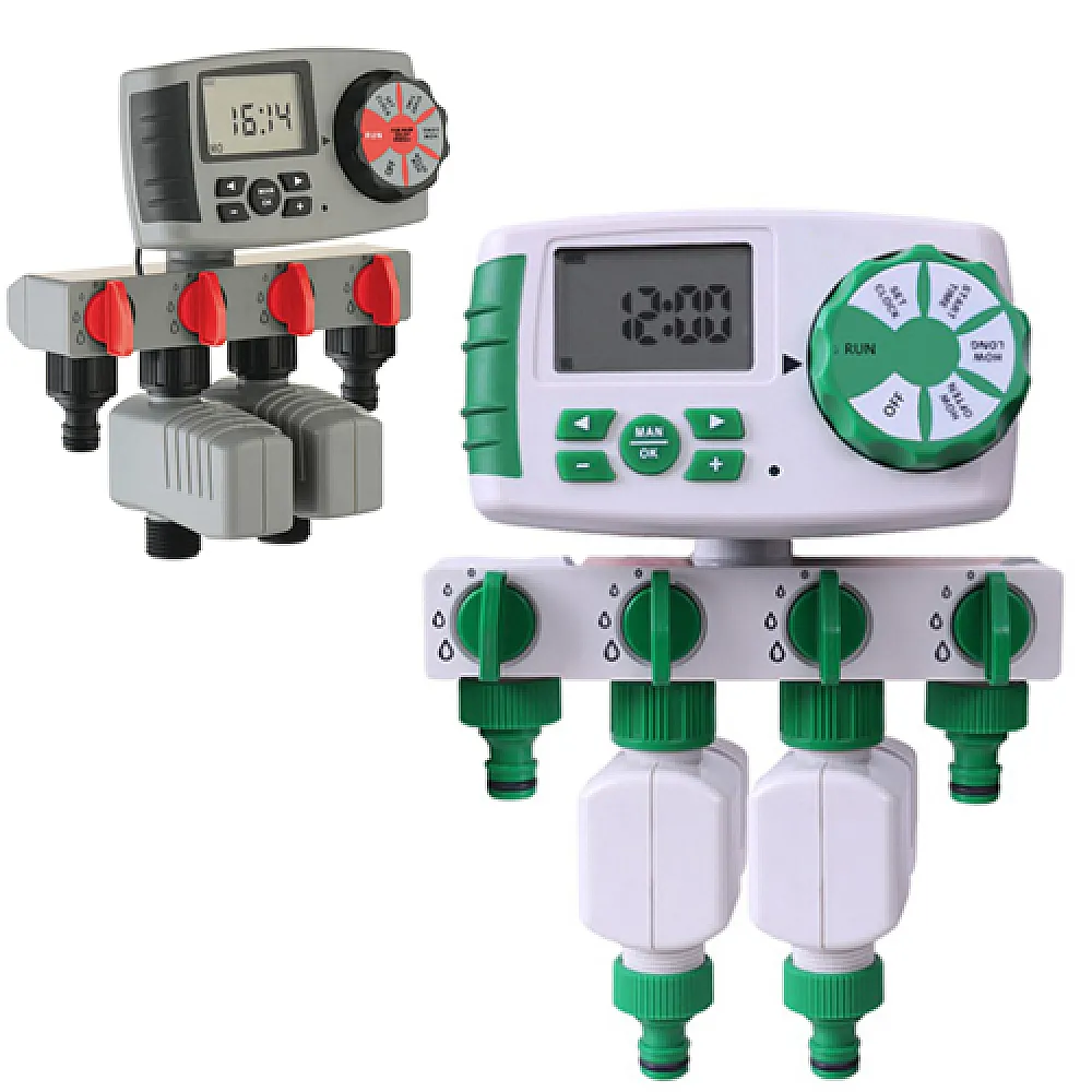 Таймер полива, подачи воды на 4 линии с цифровым управлением, Y10204