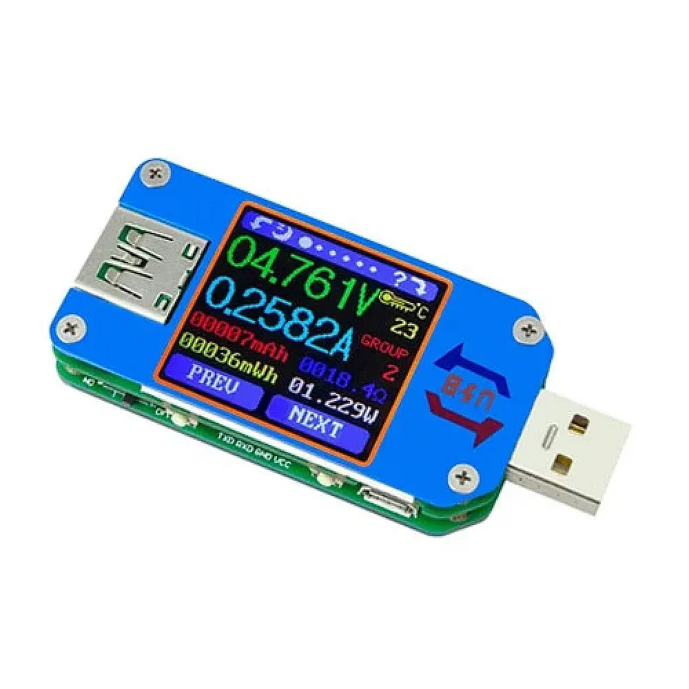 USB тестер тока, напряжения, емкости Bluetooth Android RD UM25C USB тестер тока, напряжения, емкости Bluetooth Android RD UM25C