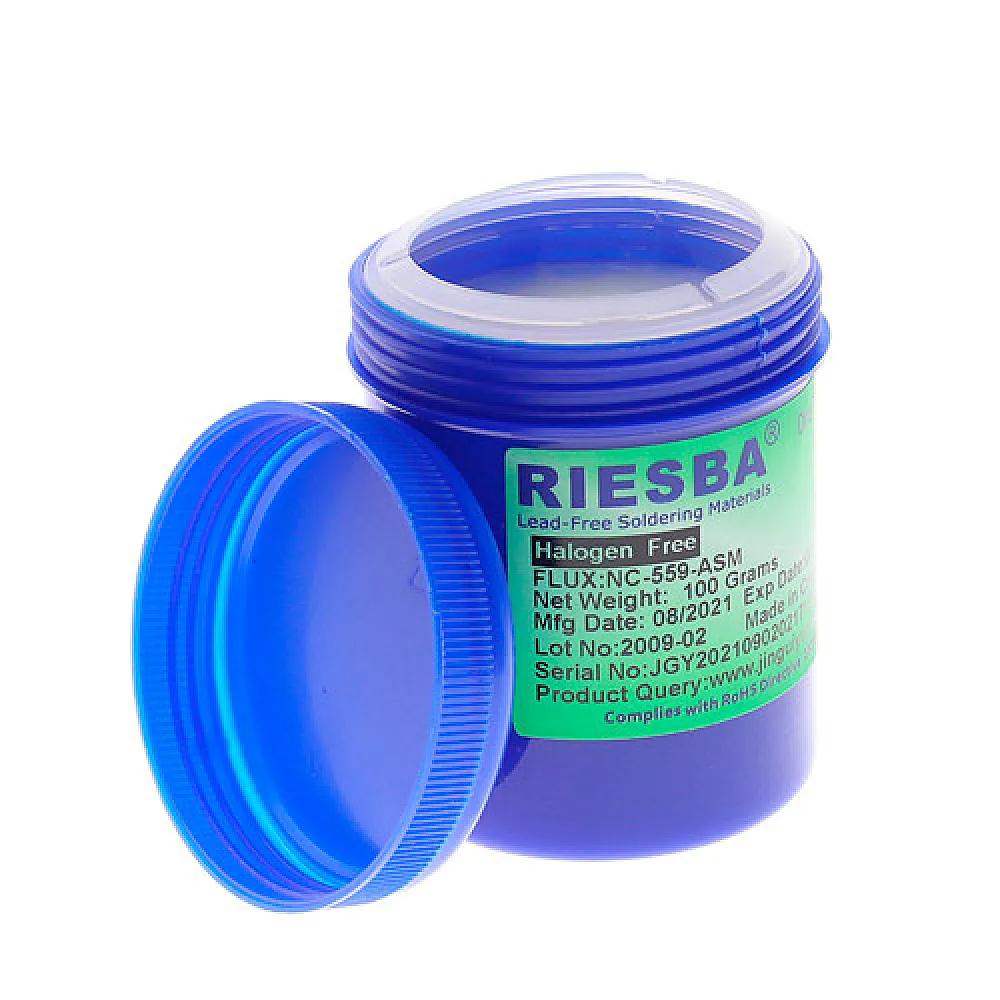 Флюс для BGA RIESBA NC-559-ASM безвідмивний, 100г Флюс для BGA RIESBA NC-559-ASM безвідмивний, 100г