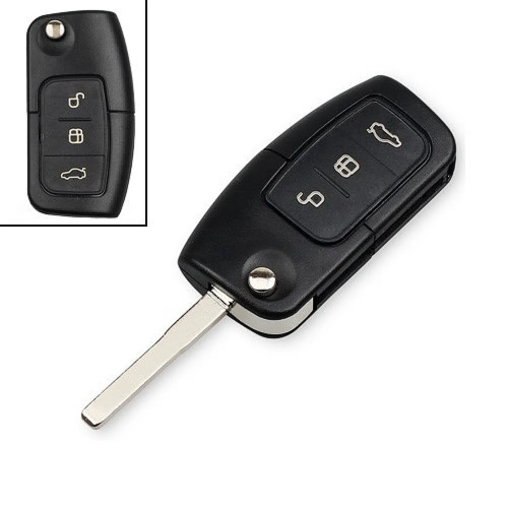 Викидний ключ, корпус під чип, 3кн DKT0269, Ford