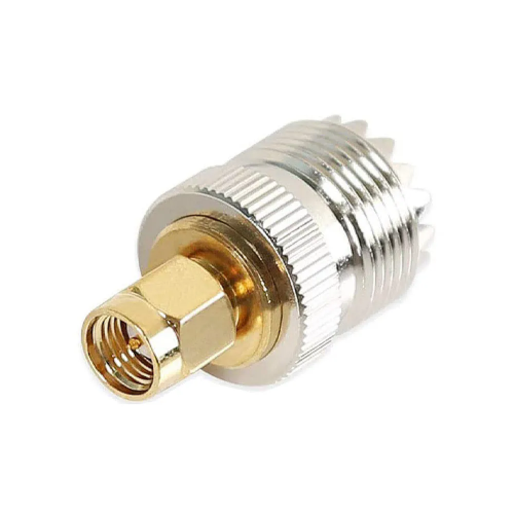 Переходник SMA папа - UHF мама SO239, адаптер для антенн Переходник SMA папа - UHF мама SO239, адаптер для антенн