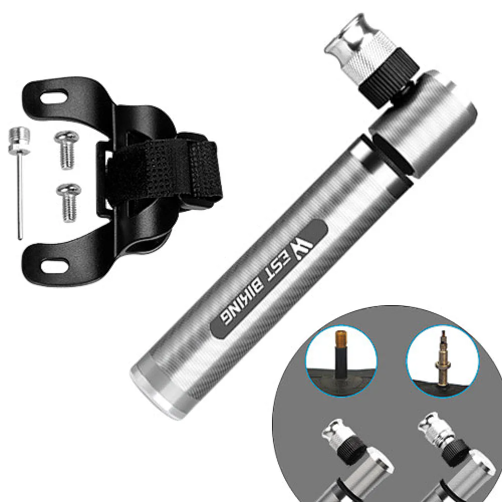 Мини велосипедный насос Presta и Schrader 160psi, West Biking Мини велосипедный насос Presta и Schrader 160psi, West Biking