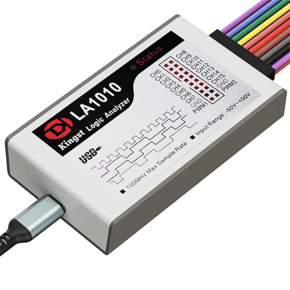 USB Логічний аналізатор 100МГц 16-кан Type-C, Kingst LA1010