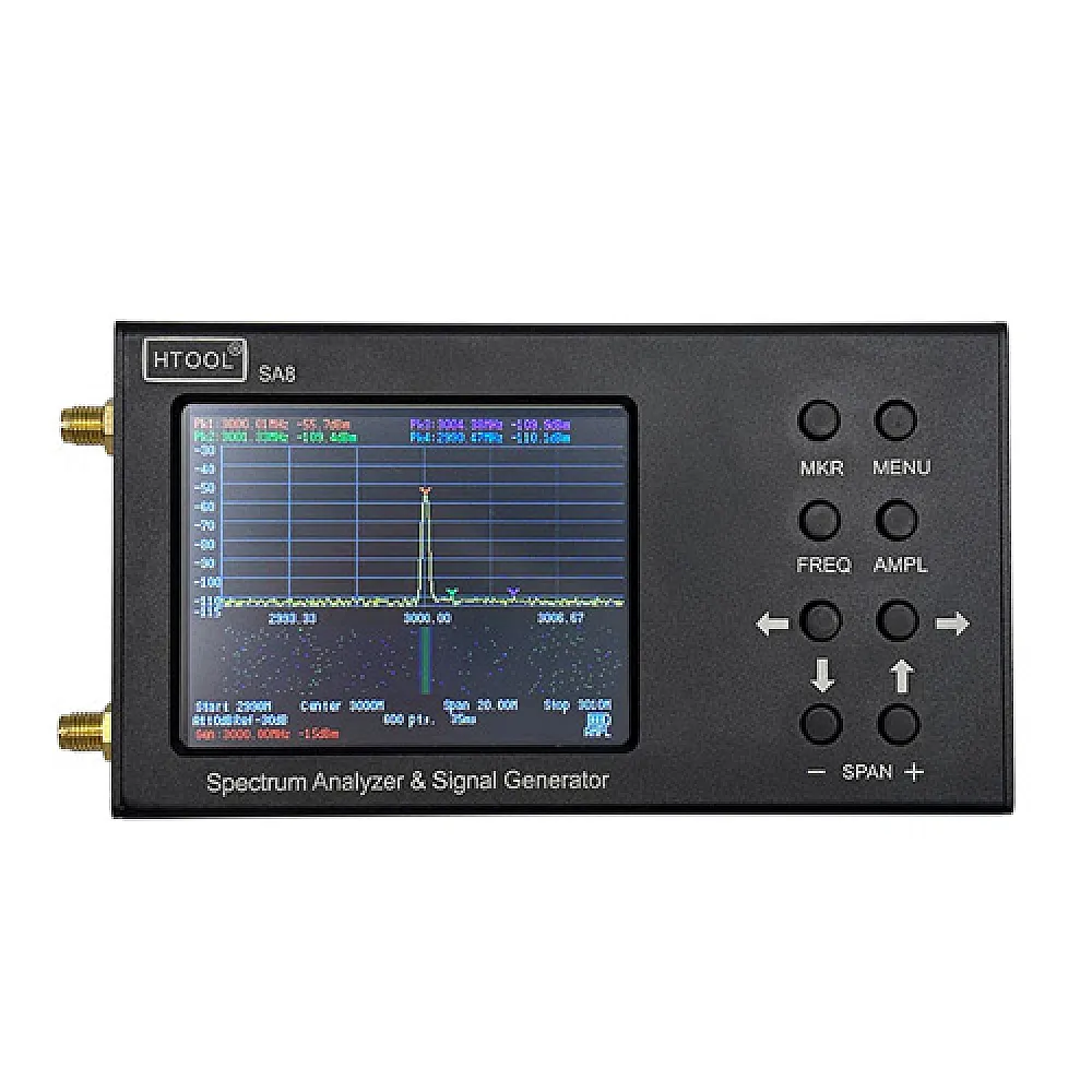 Анализатор спектра 6.2ГГц с генератором сигнала RF, портативный HTOOL-SA8 Анализатор спектра 6.2ГГц с генератором сигнала RF, портативный HTOOL-SA8