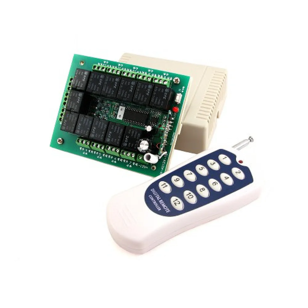 12-канальное беспроводное реле 12В, пульт, Arduino 12-канальное беспроводное реле 12В, пульт, Arduino