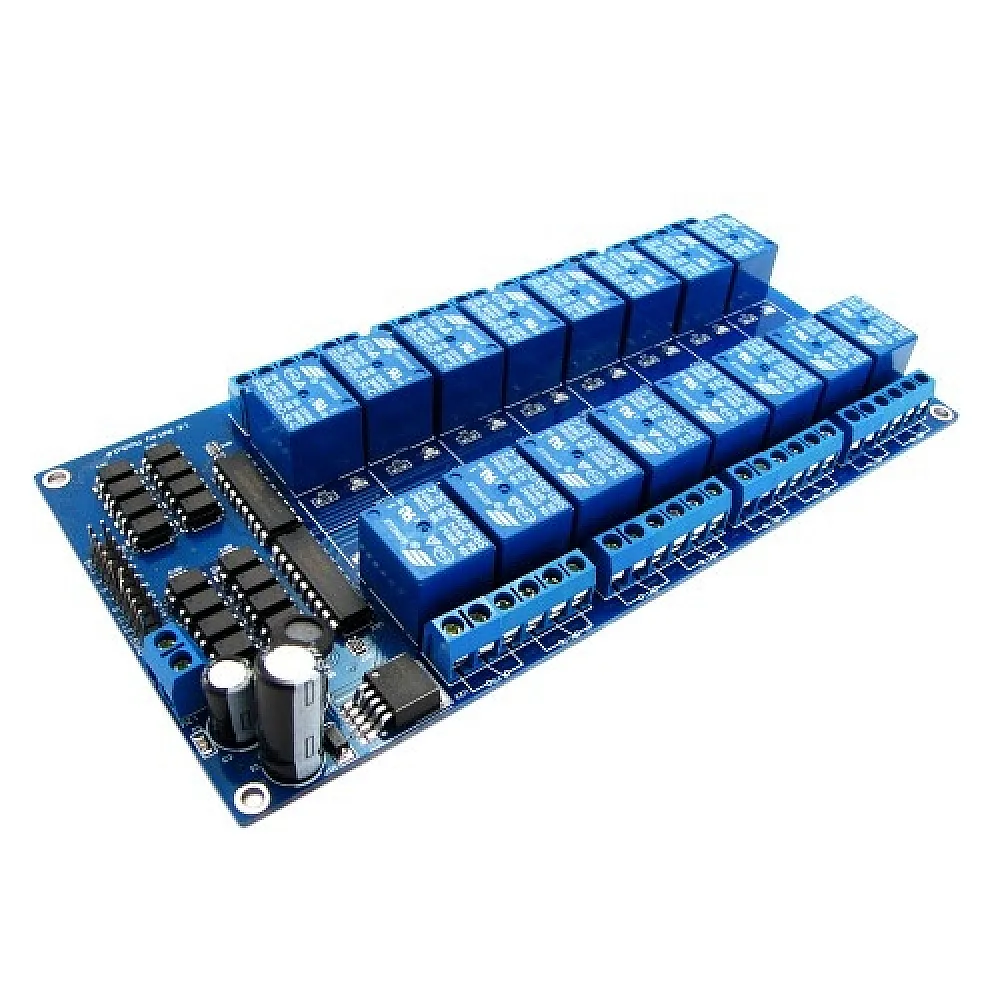 16-канальний модуль реле 5В для Arduino PIC ARM 16-канальний модуль реле 5В для Arduino PIC ARM