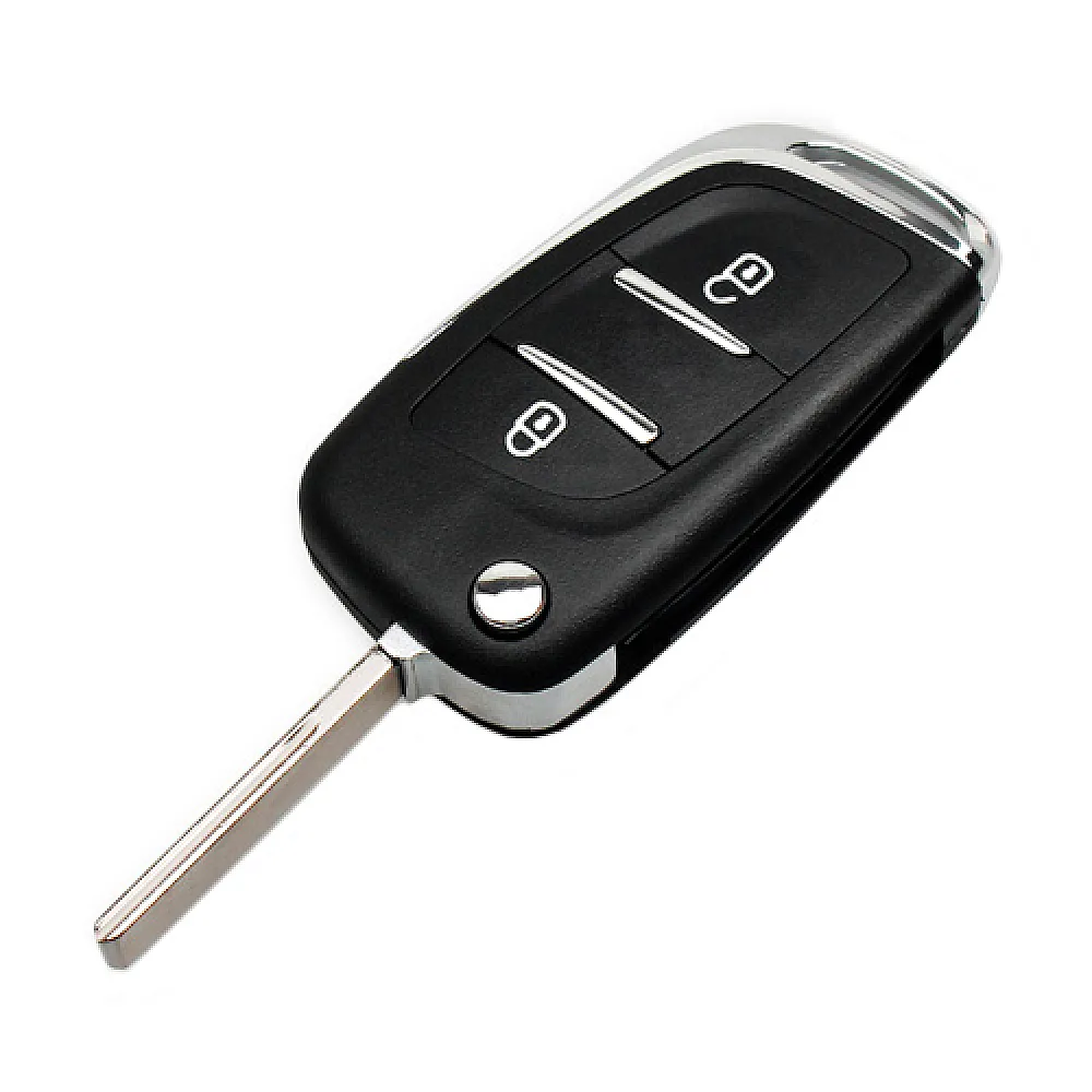 Викидний ключ, корпус під чип, 2кн, Peugeot, ніша CE0523, HU83, NEW