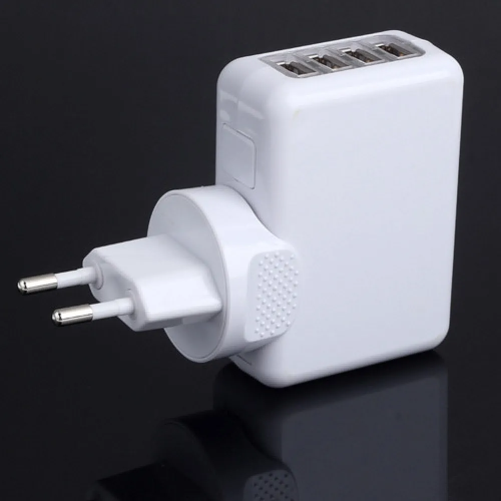 Мережевий зарядний, 4 USB, 5V 2.1A для Ipad, Premium Мережевий зарядний, 4 USB, 5V 2.1A для Ipad, Premium