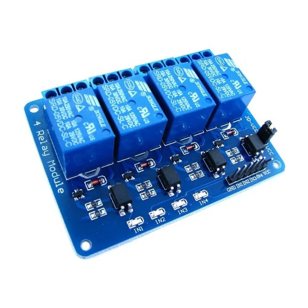 4-канальный модуль реле 5В для Arduino PIC ARM AVR 4-канальный модуль реле 5В для Arduino PIC ARM AVR