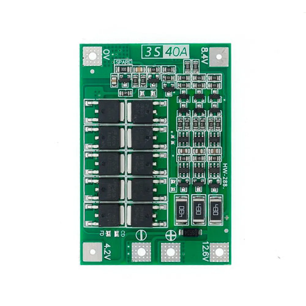 BMS контролер 3S 40А плата заряду захисту 3x Li-ion 18650 з балансиром BMS контролер 3S 40А плата заряду захисту 3x Li-ion 18650 з балансиром