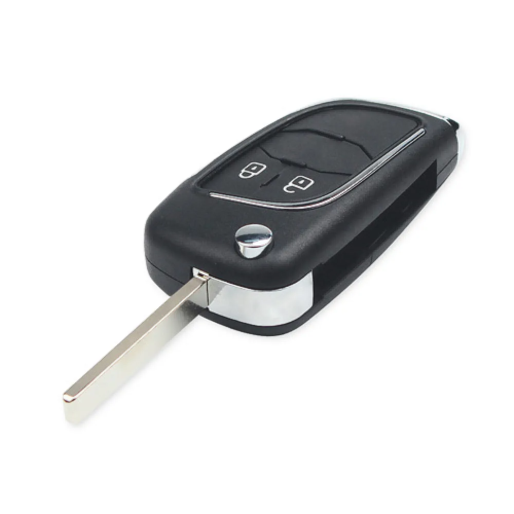 Викидний ключ, корпус під чип, 2кн DKT0269, Opel Corsa E, HU100, NEW