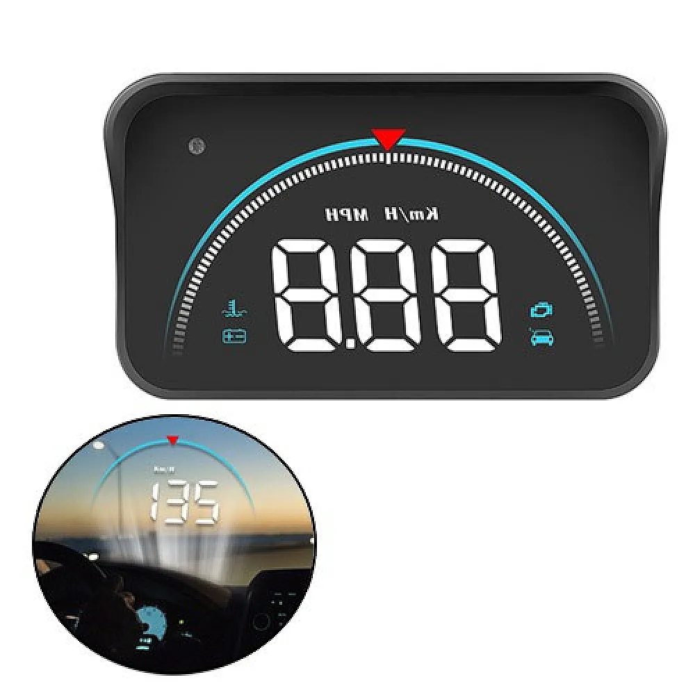 Проєктор приладової панелі на лобове скло OBD2 HUD M8 3.5"