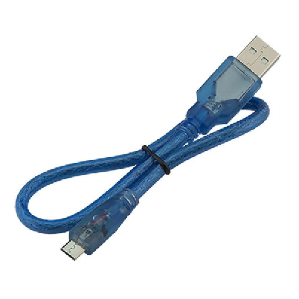 Кабель USB - MicroUSB 0.5м для Arduino, смартфона, екранований Кабель USB - MicroUSB 0.5м для Arduino, смартфона, екранований