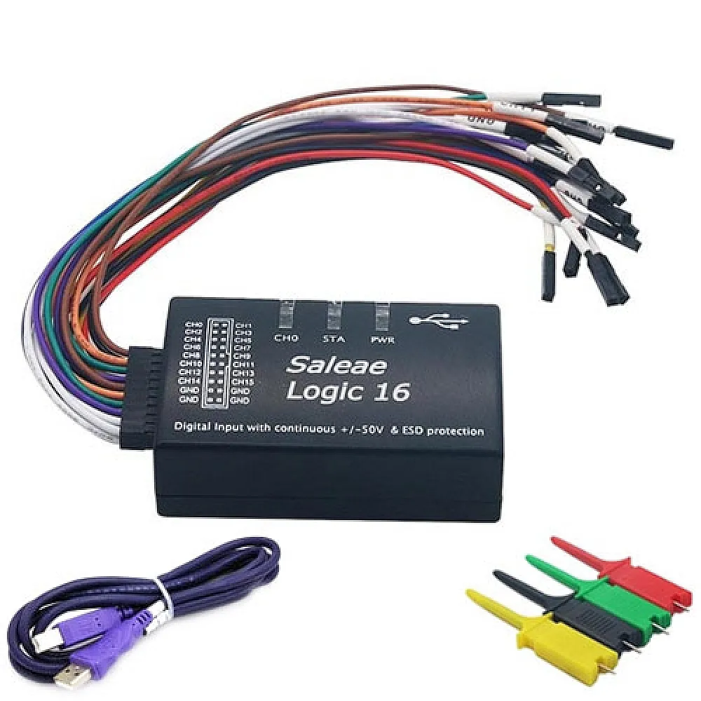 USB Логический анализатор 100МГц 16-кан Type-C, Kingst LA1010 USB Логический анализатор 100МГц 16-кан Type-C, Kingst LA1010