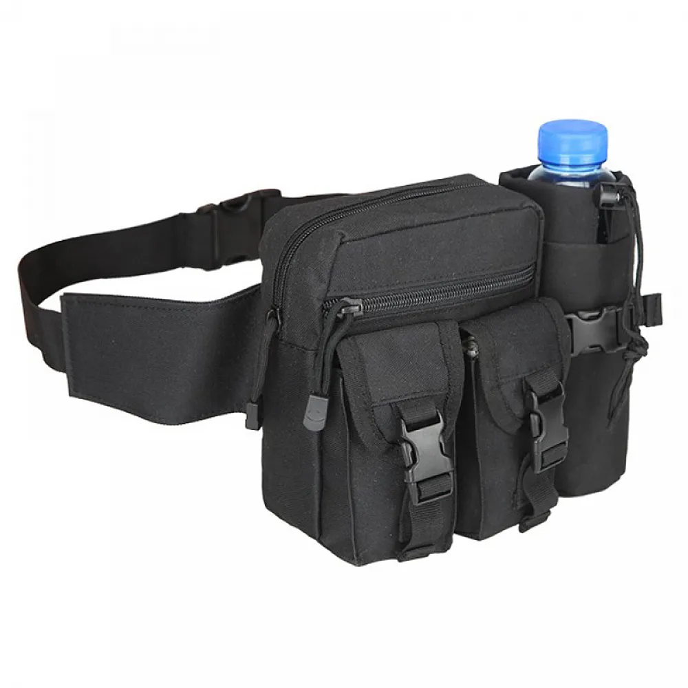 Сумка тактическая AOKALI Outdoor A33 Black на пояс армейская спецсумка 4L