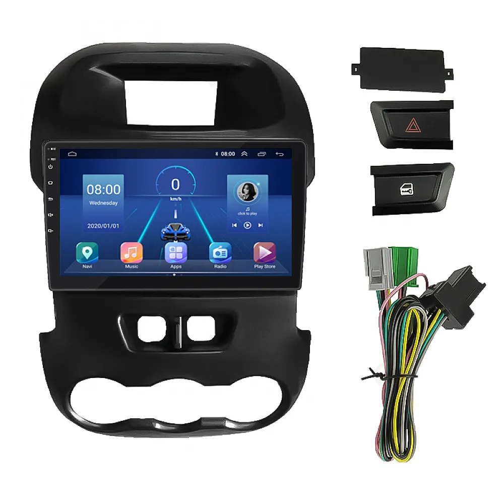 Штатная магнитола 9" Lesko для Ford Ranger III 2011-2015  4/64Gb/ 4G/ Wi-Fi/ CarPlay Premium Форд
