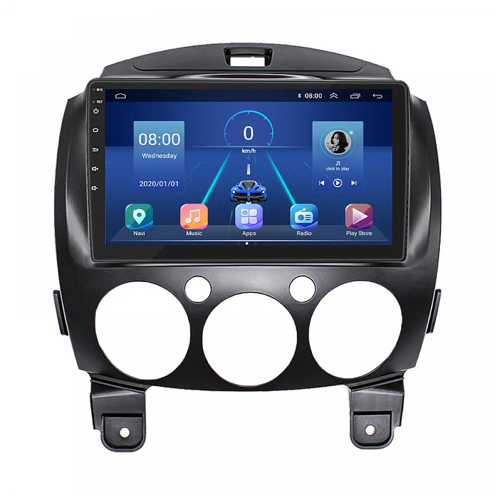 Штатна магнітола 9" Lesko для Mazda Demio III (DE) 2007-2014 4/64Gb/ 4G/ Wi-Fi/ CarPlay Premium Мазда