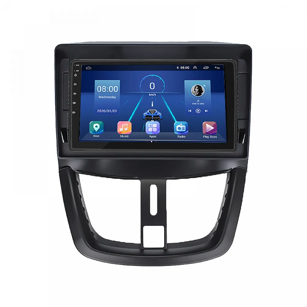 Штатна магнітола Lesko для Peugeot 207 I 2006-2009 екран 9" 4/64Gb/ 4G/ Wi-Fi/ CarPlay Premium GPS Android