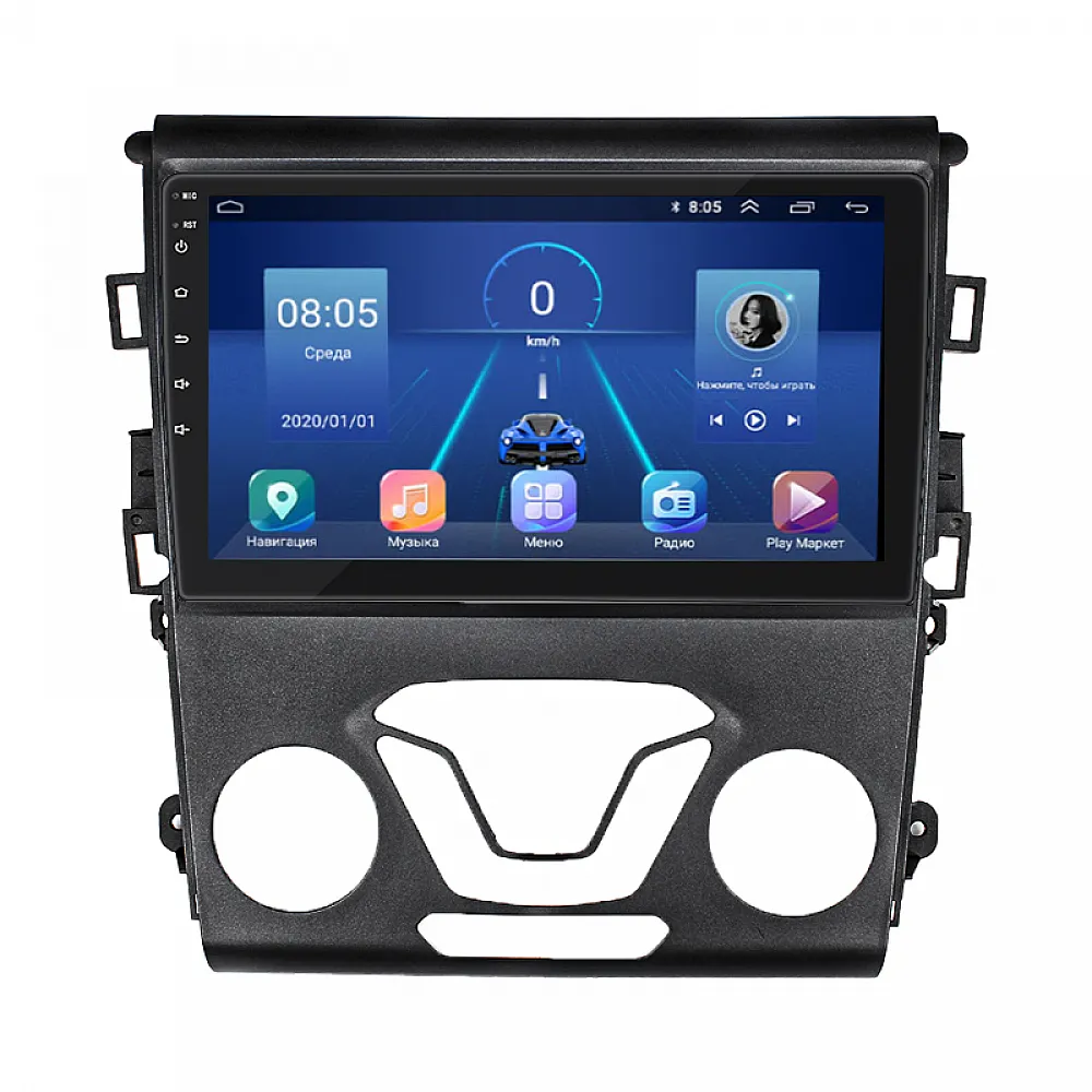 Штатная магнитола 9" Lesko для Ford Mondeo V 2014-2019  4/64Gb/ 4G/ Wi-Fi/ CarPlay Premium Форд