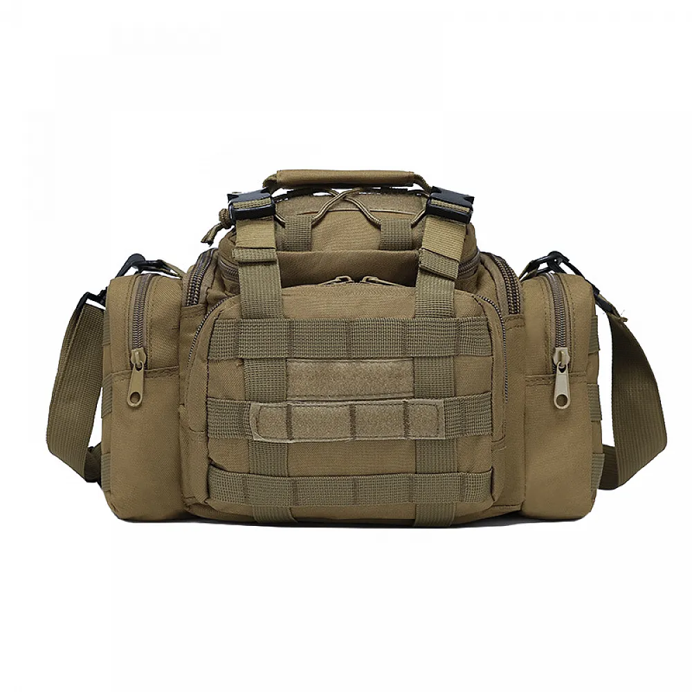 Сумка тактическая спортивная AOKALI Outdoor A17 (Sand) военная дорожная с длинным плечевым ремнем taktical
