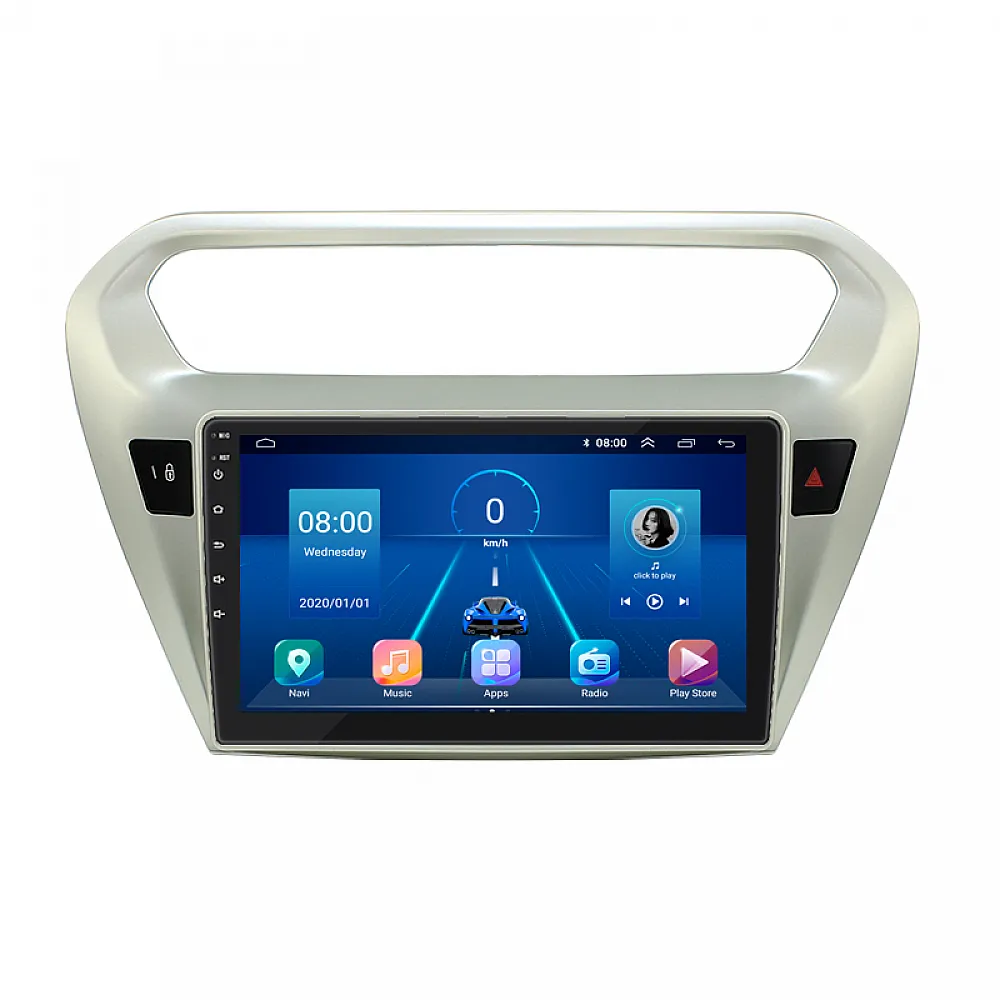 Штатная магнитола 9" Lesko для Citroen C-Elysee I Рестайлинг 2016-н.в. Top 4/32 4G WiFi GPS Ситроен