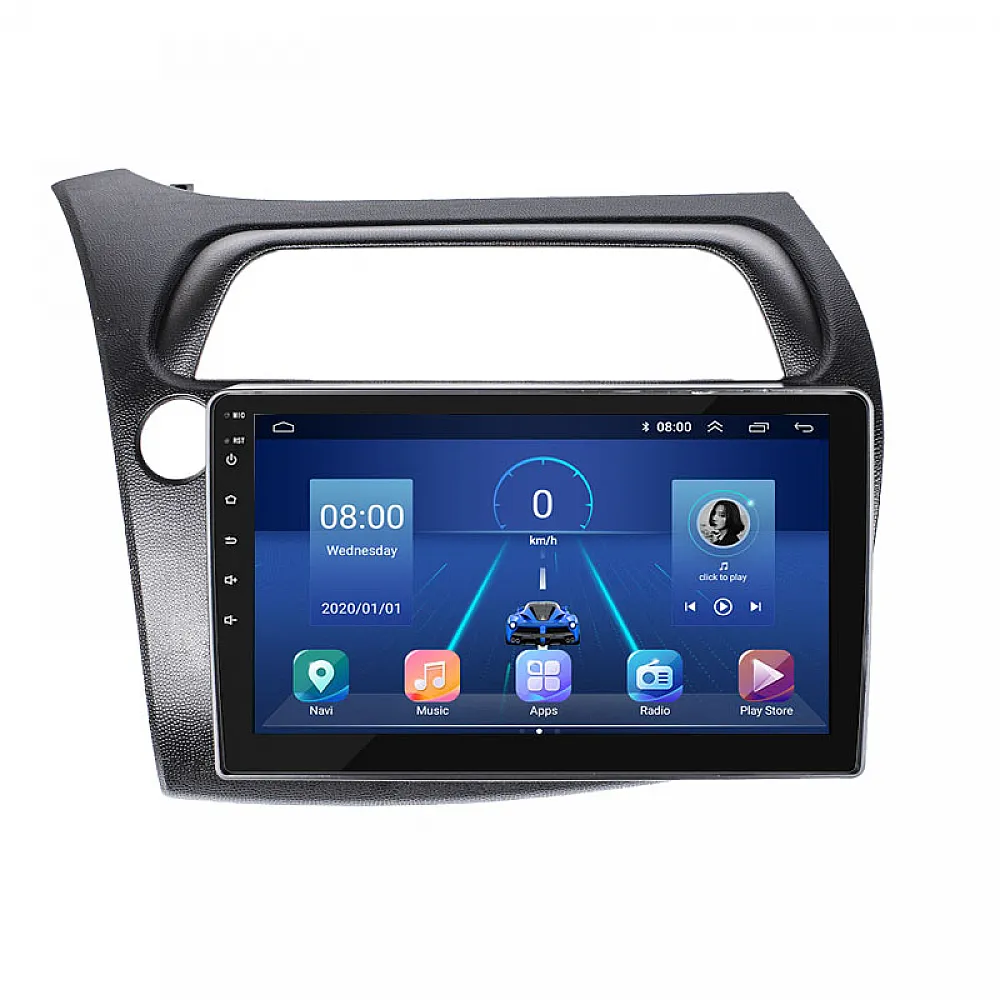 Штатная магнитола 9" Lesko для Honda Civic Type R VIII Рестайлинг 2008-2011 Top 4/32 4G WiFi GPS Хонда