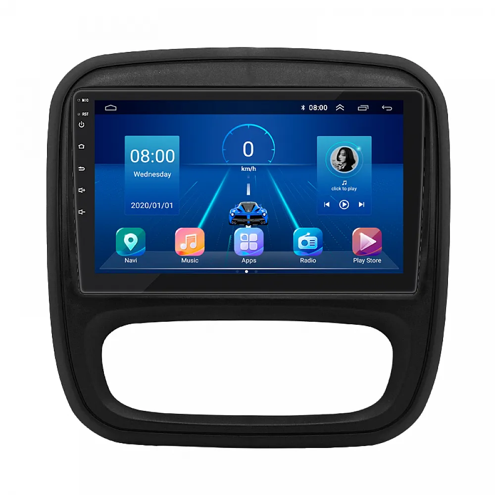 Штатная магнитола 9" Lesko для Opel Vivaro B 2014-2018 4/32Gb 4G Wi-Fi GPS Top Опель