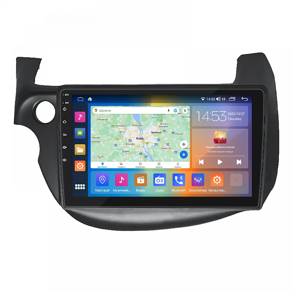 Штатна магнітола 10" Lesko для Honda Jazz II 2008-2010 4/64Gb CarPlay 4G Wi-Fi GPS Prime IPS Хонда