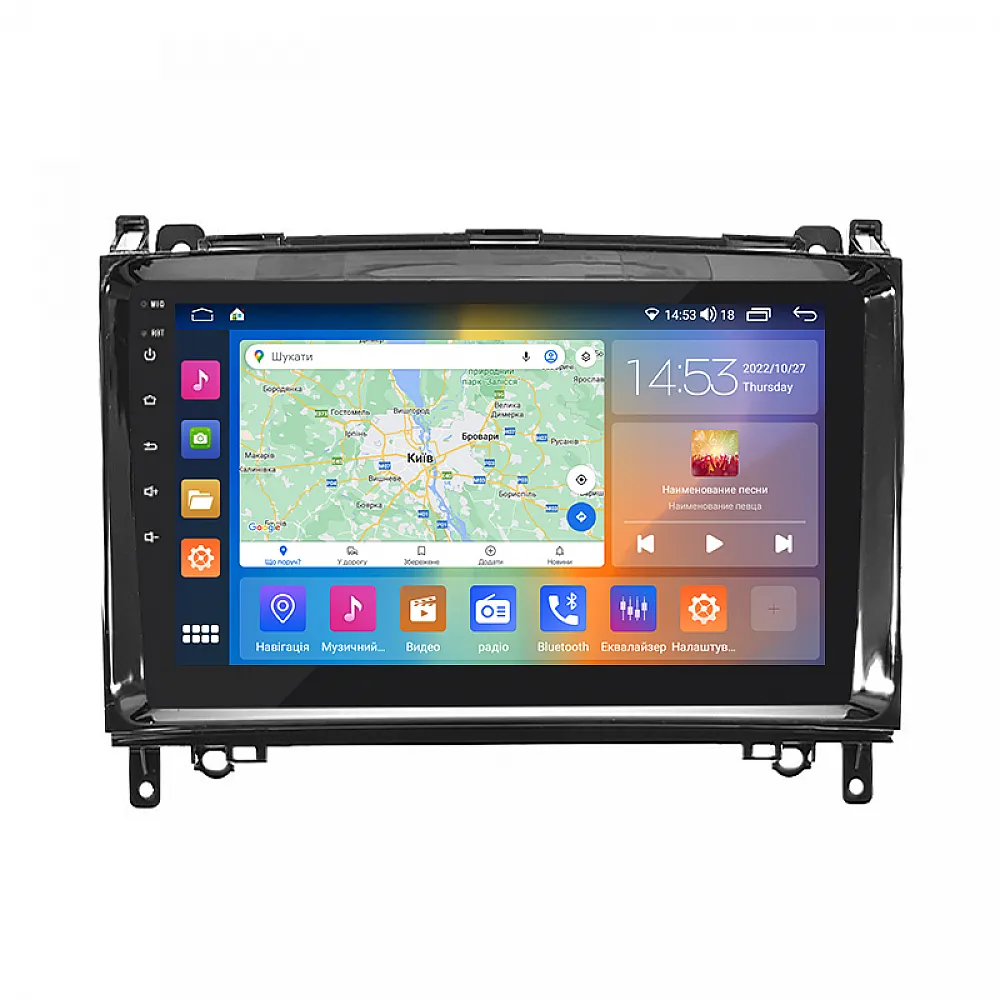 Штатная магнитола 9" Lesko для Mercedes-Benz A-Класс II (W169) 2004-2008 4/64Gb CarPlay 4G Wi-Fi GPS Prime