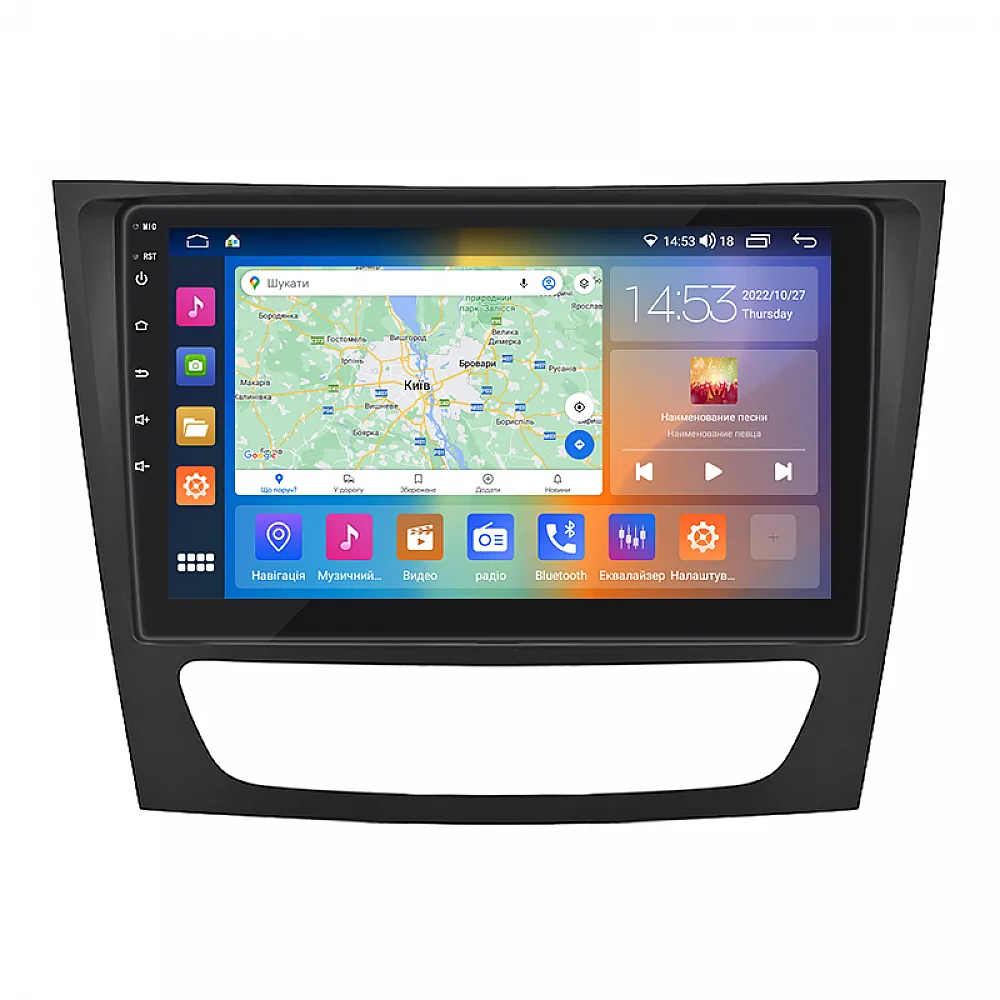 Штатна магнітола 9" Lesko для Mercedes-Benz E-клас III (W211,S211) Рестайлінг 2006-2009 2/32Gb CP 4G Prime
