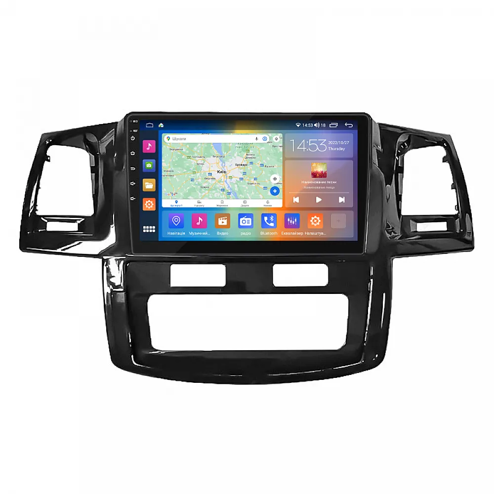 Штатная магнитола 9" Lesko для Toyota Fortuner I 2005-2015 2/32Gb CarPlay 4G Wi-Fi GPS Prime 8 ядер Тойота