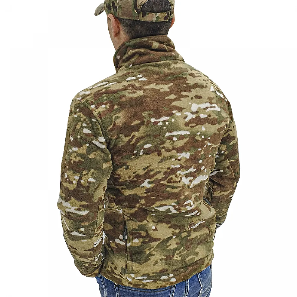 Тактична флісова кофта S.archon HSD06 Camouflage CP L чоловіча військова толстовка армійська