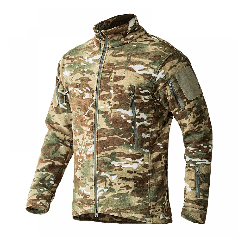 Тактическая флисовая кофта S.archon HSD06 Camouflage CP S военная толстовка армейская