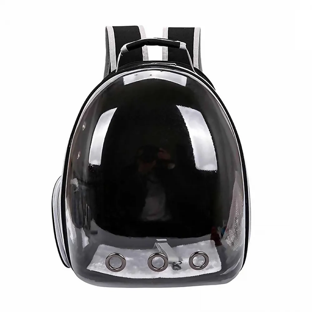 Рюкзак-перенесення для кішок Taotaopets 253304 Panoramic Black 35*25*42cm контейнер з ілюмінатором