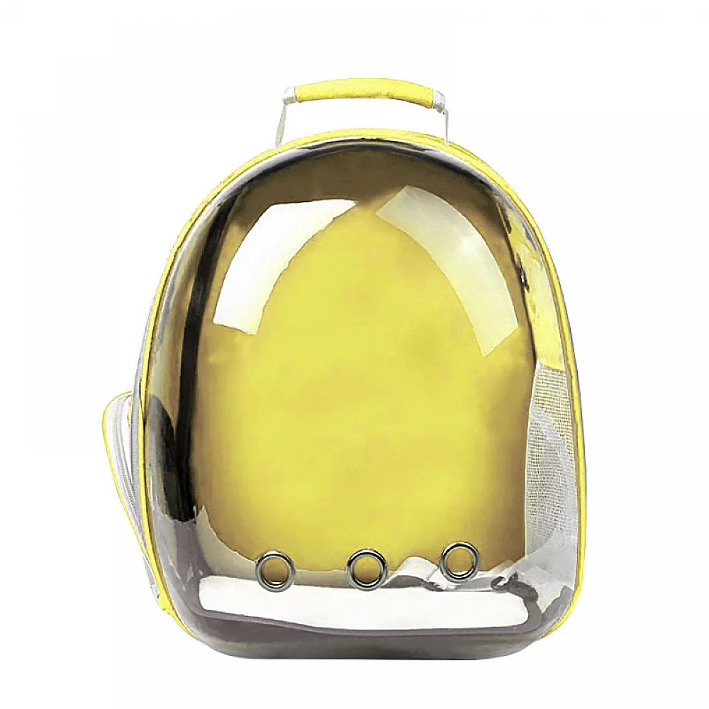 Рюкзак-перенесення Taotaopets 253304 Panoramic Yellow для кішок контейнер 35*25*42cm