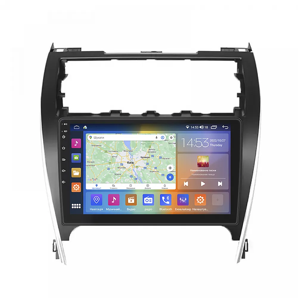 Магнитола Lesko Toyota Camry (USA) VII (V55) 2011-2015 IPS 10" 4/64Gb CarPlay 4G WiFi GPS Prime Тойота Камри