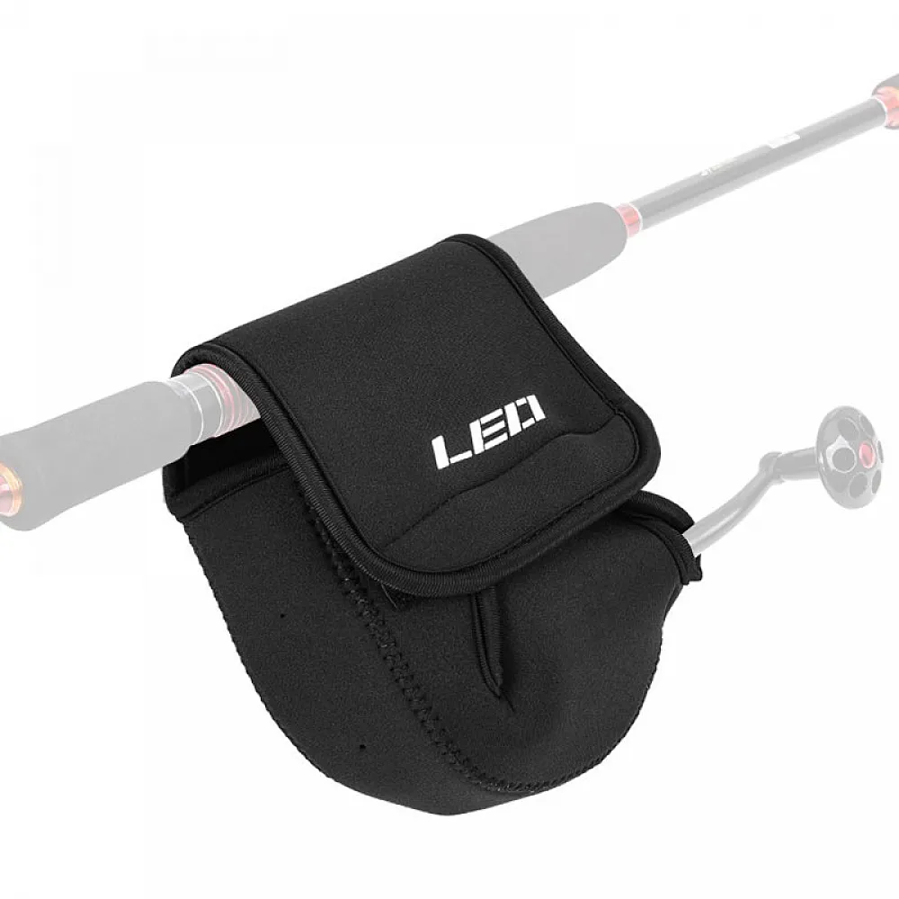 Неопреновий чохол для котушки LEO 27918 Black сумка рибальська котушка 15*14 см