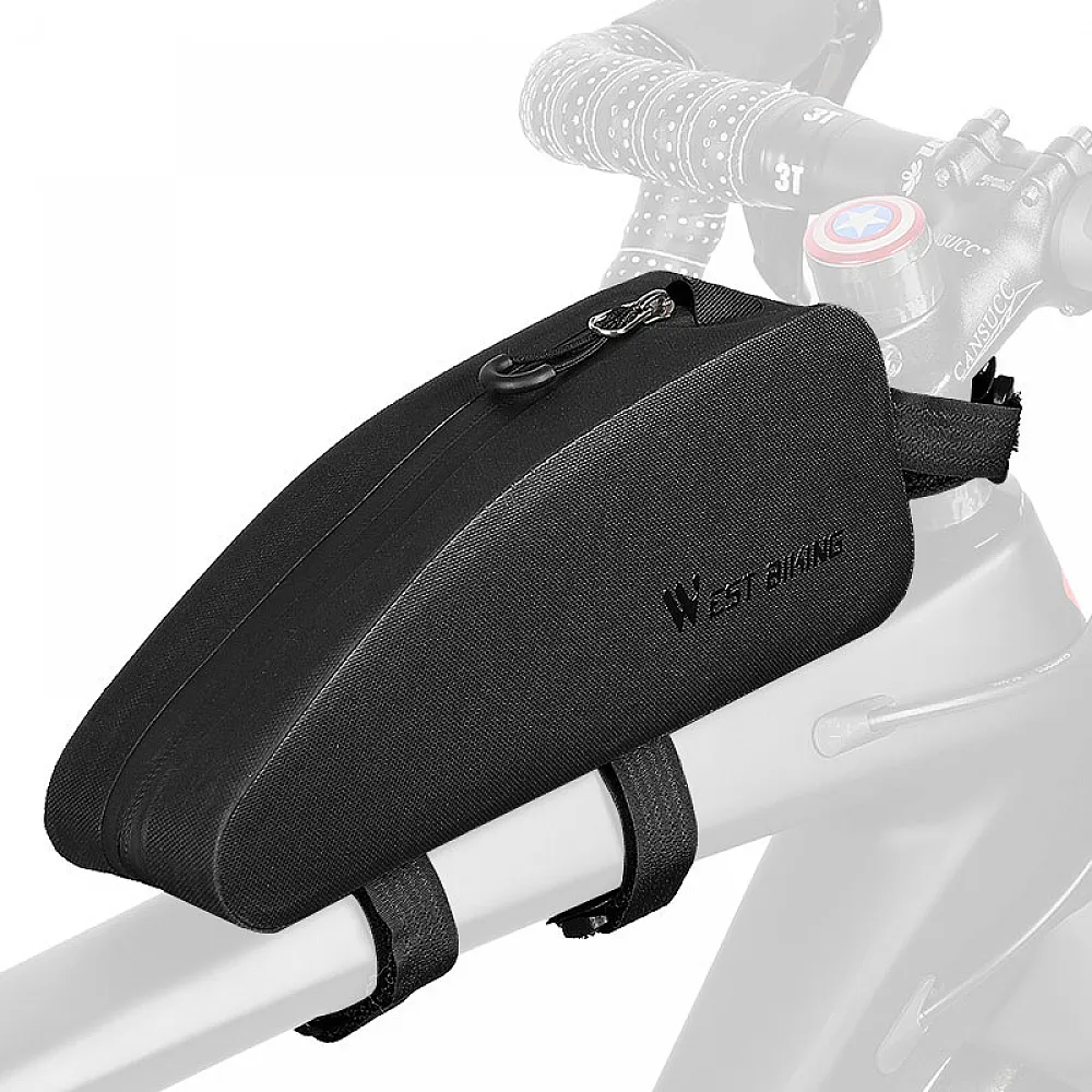 Велосипедна сумка West Biking 0707212M Black на верхню трубу рами підрамна велосумка