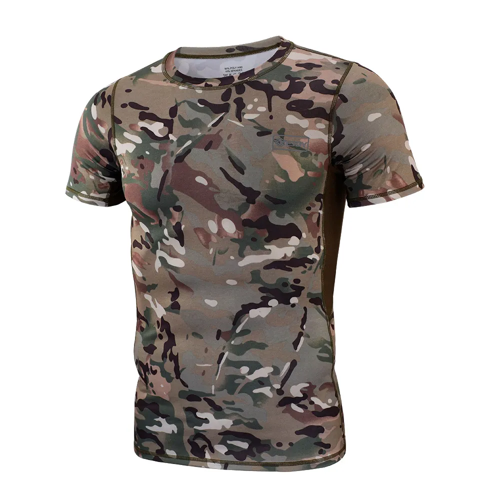 Тактическая футболка с коротким рукавом A159 Camouflage CP L