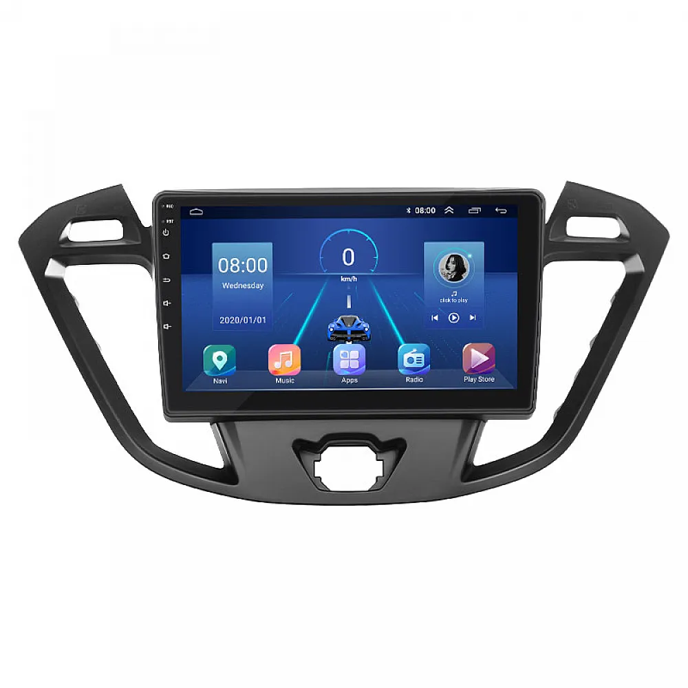Штатная магнитола Lesko для Ford Tourneo Custom I 2012-2018 экран 9" 4/64Gb 4G Wi-Fi GPS Top