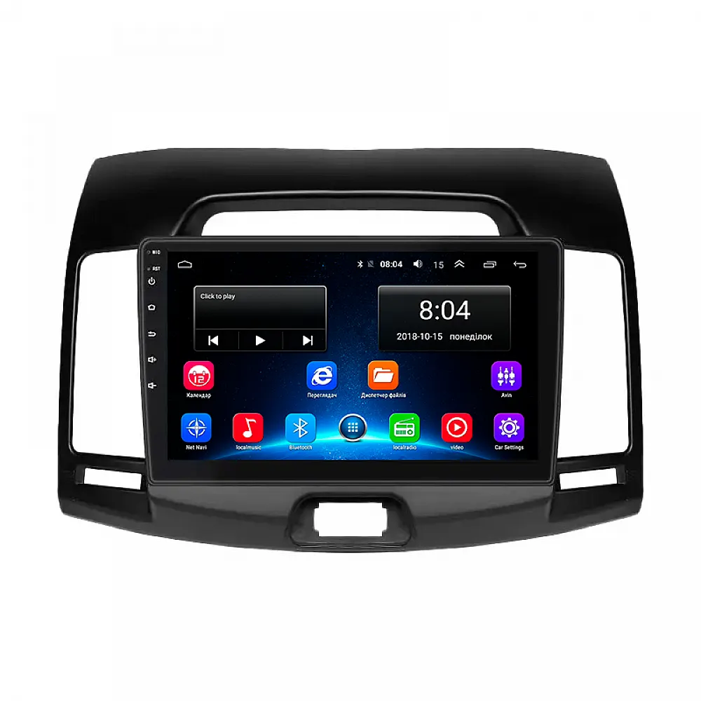 Штатна магнітола Lesko для Hyundai Avante IV 2006-2010 екран 9" 2/32Gb Wi-Fi GPS Base